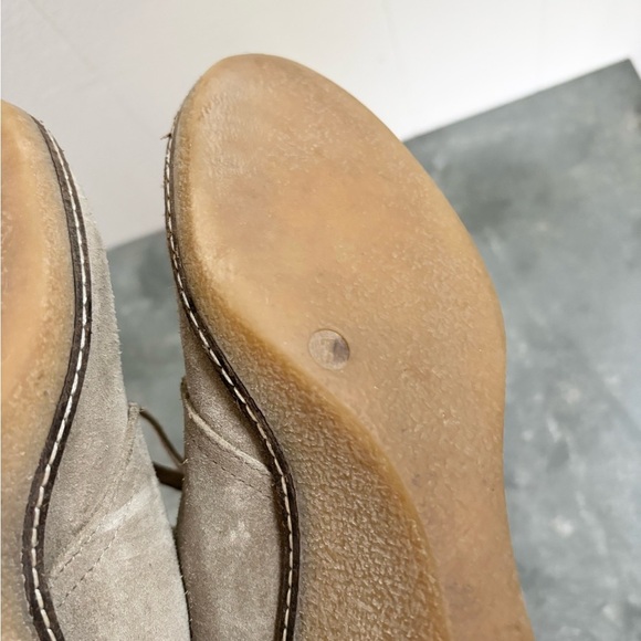J Crew light tan suede macalister wedge booties size 7 - Picture 5 of 10